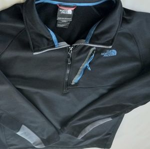 The North Face‎ Men's zip polyester sweater size Large black blue